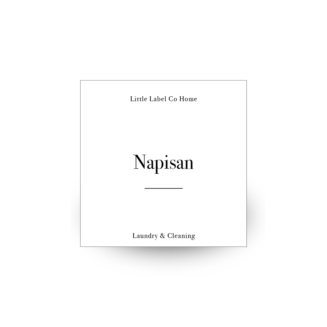 Laundry Cleaning Stickers Square Pack x 30 Labels