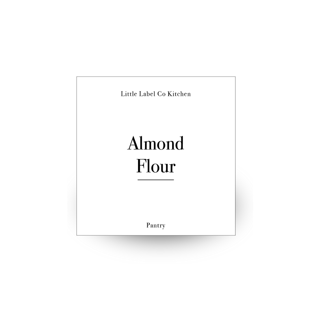 Black & White Pantry Stickers Square Pack x 114 Labels
