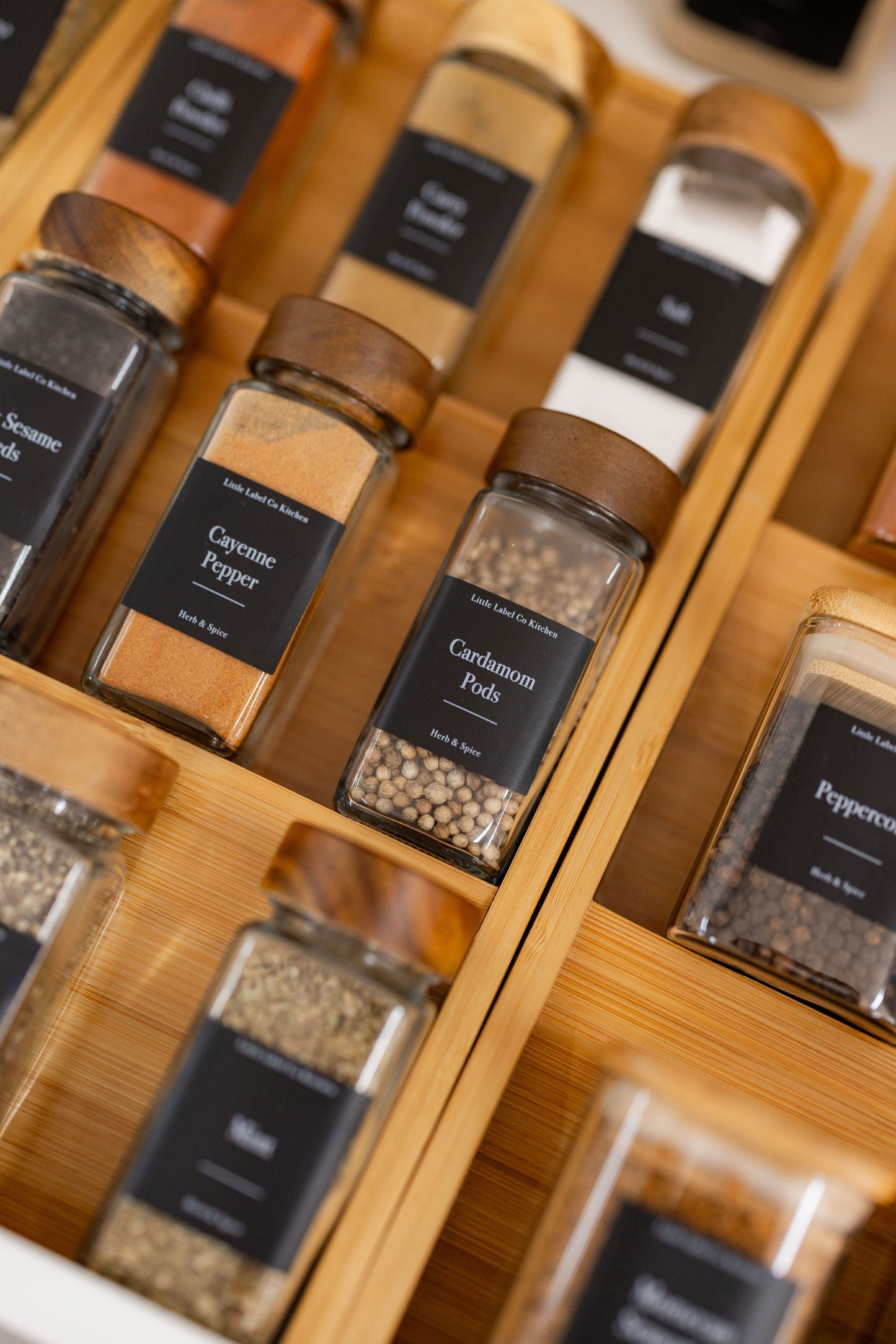 Herb & Spice Stickers Square Pack x 84 Labels