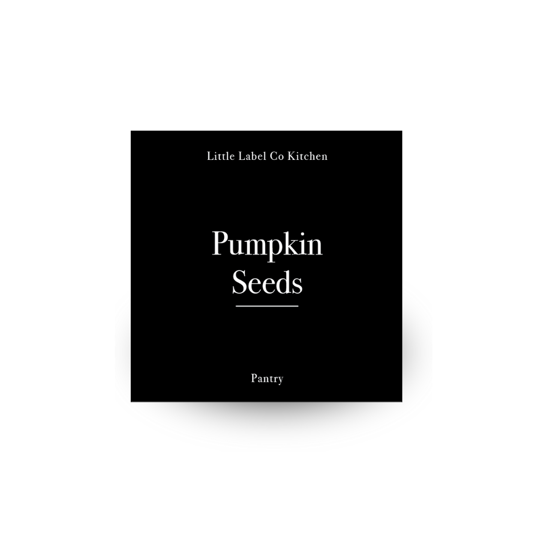 Black & White Pantry Stickers Square Pack x 114 Labels