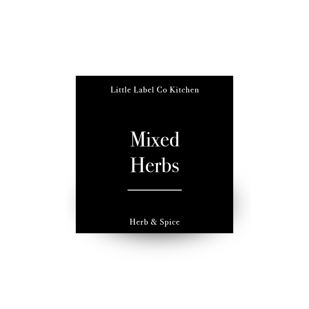 Herb & Spice Stickers Square Pack x 84 Labels