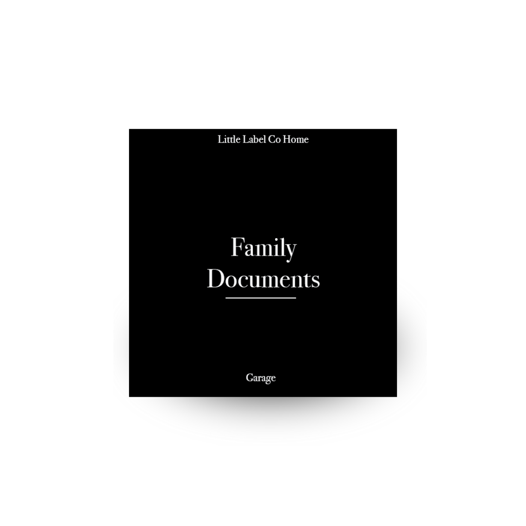 Garage Organisation Stickers - 32 Label Pack