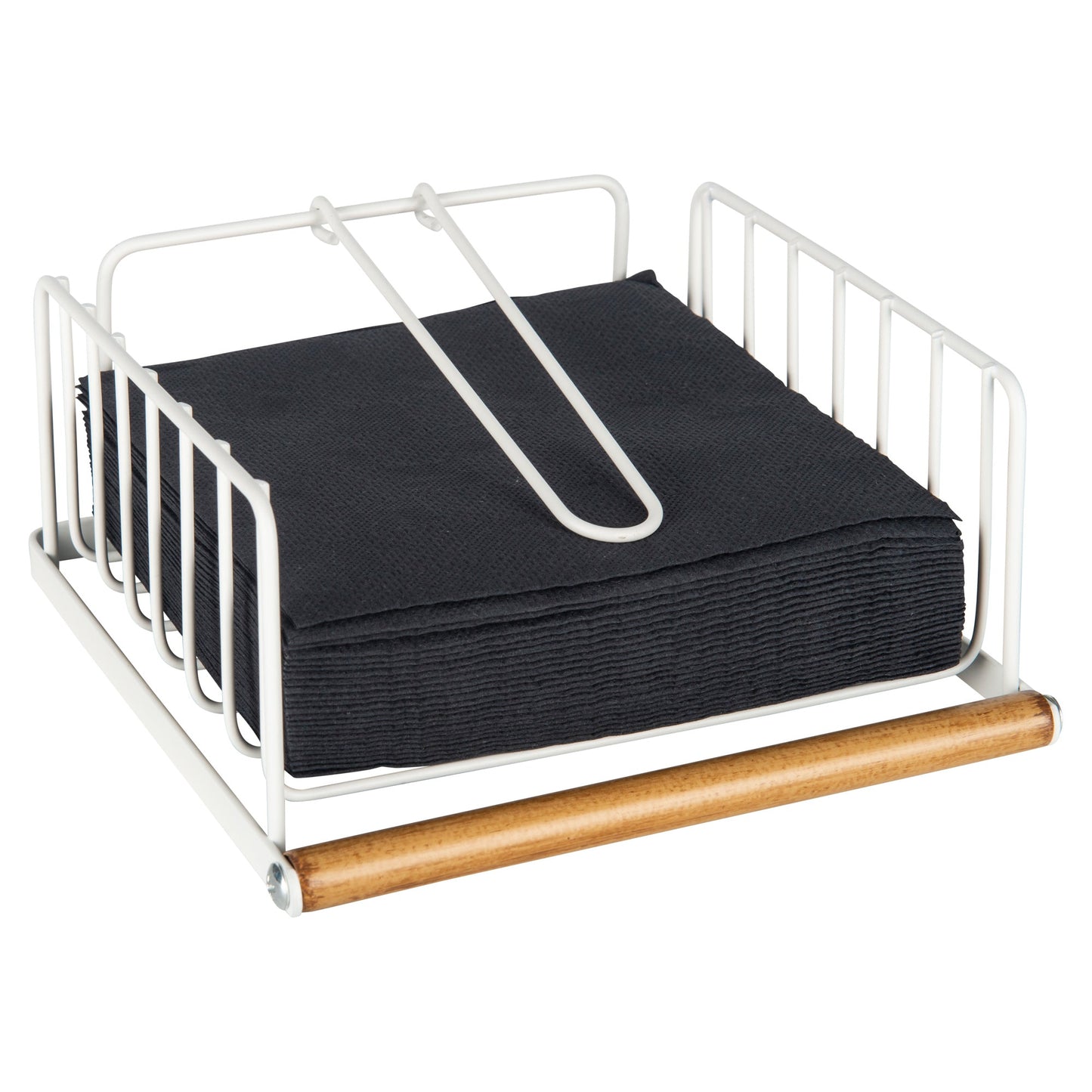 White Wire Serviette Holder