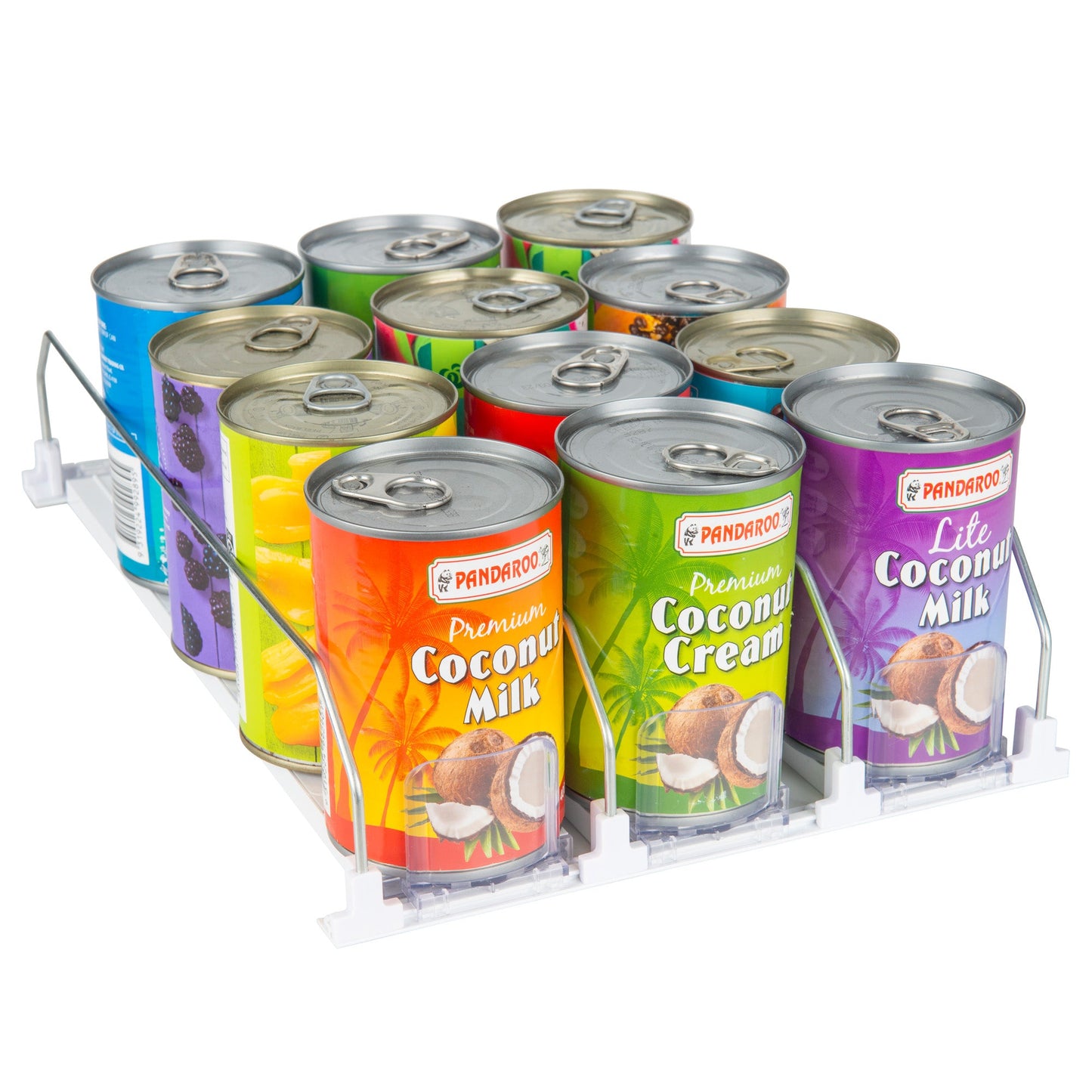 Sliding Can Dispenser for fridge organisation.