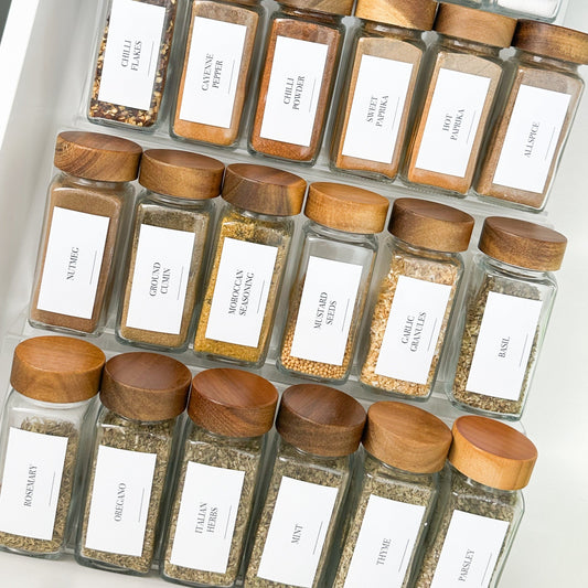 Rectangle Herb & Spice Stickers - 84 Label Pack