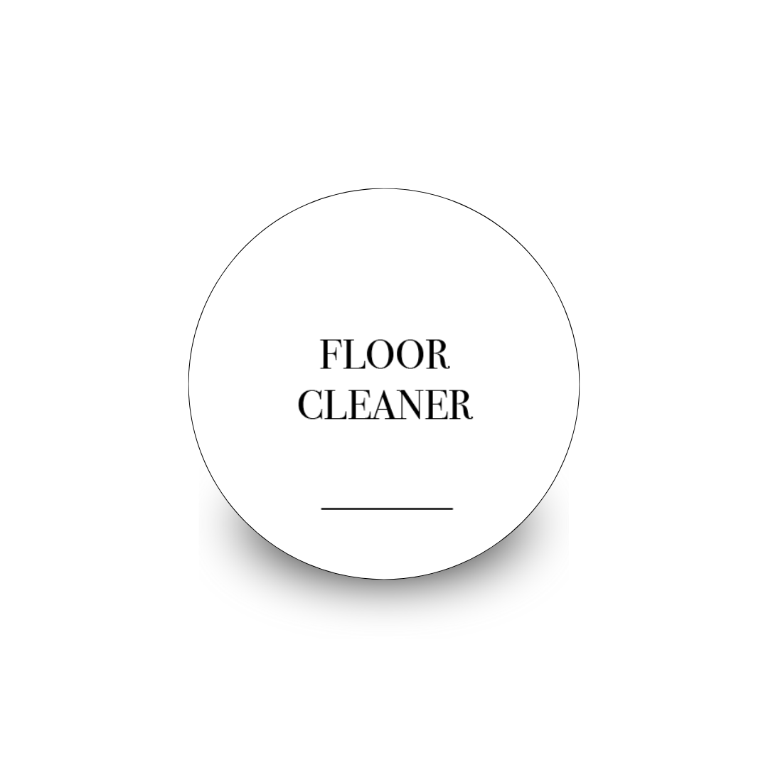 Round Laundry & Cleaning Stickers - 30 Label Pack