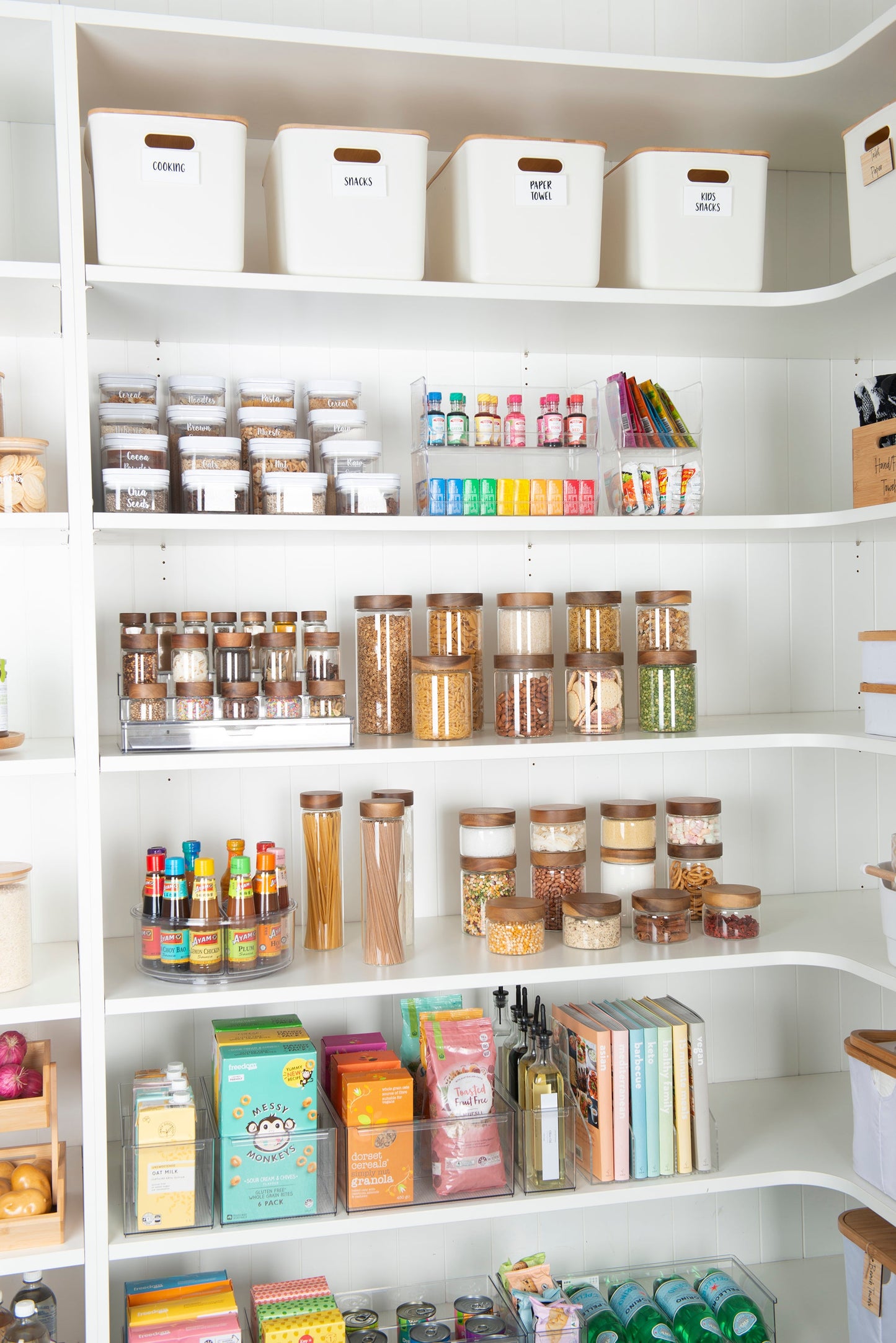 Large Lazy Susan With Removable Storage Trays for kitchen and pantry organisation