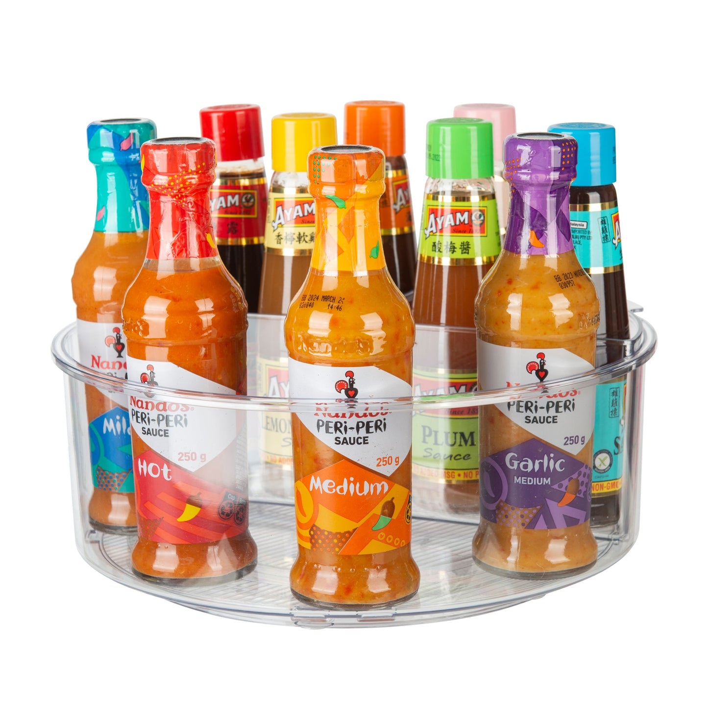 Large Lazy Susan With Removable Storage Trays for kitchen and pantry organisation