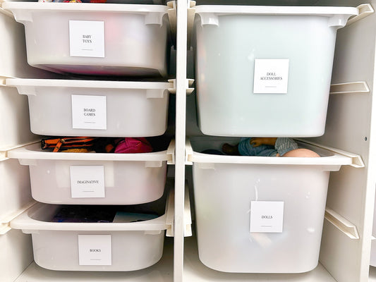 Toyroom Organisation Stickers - 36 Pack