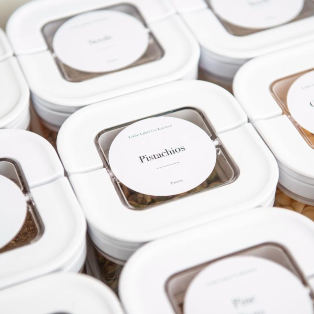 Round Pantry Stickers - 114 Label Pack