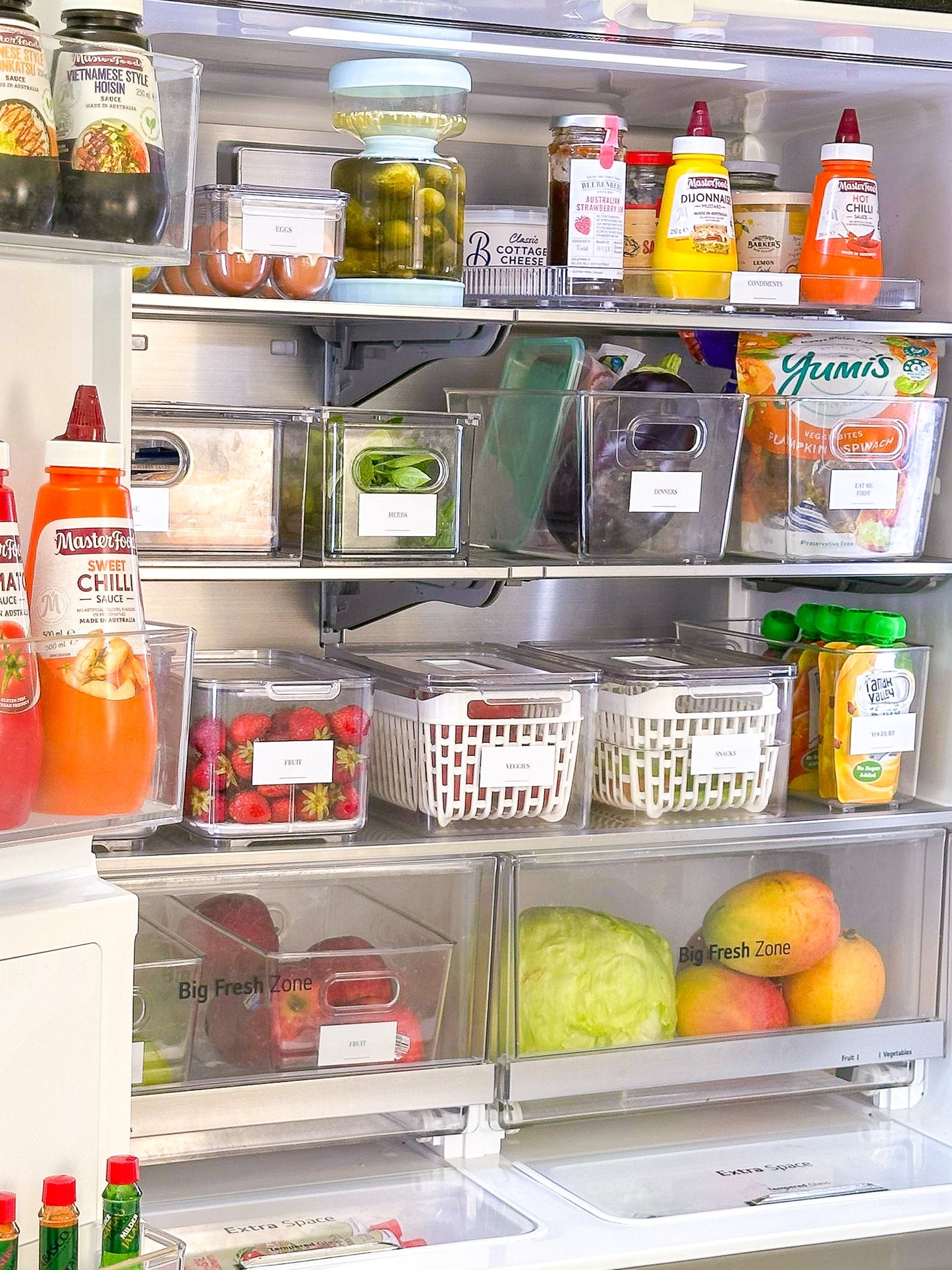 Fridge & Freezer Organisation Stickers - 36 Label Pack