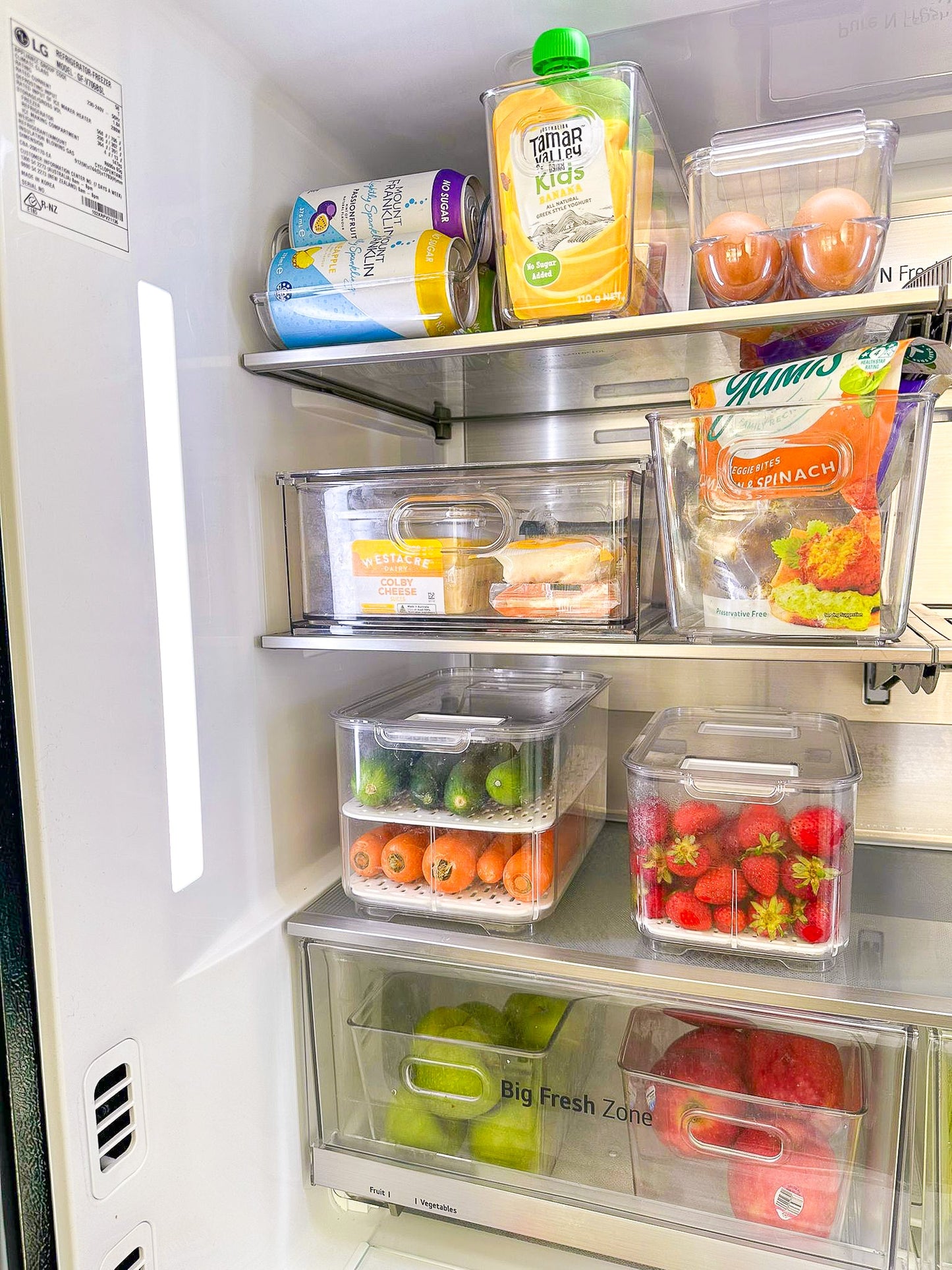 Fridge & Freezer Organisation Stickers - 36 Label Pack