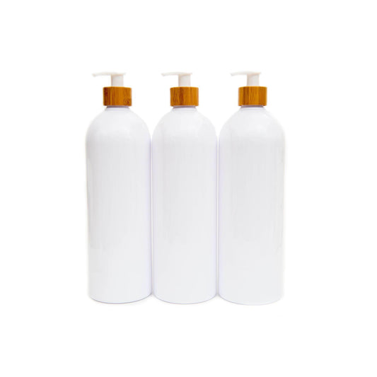 Bathroom 1L Pump Bottle (White) - Little Label Co - Bathroom Accessories - 20%, Catchoftheday