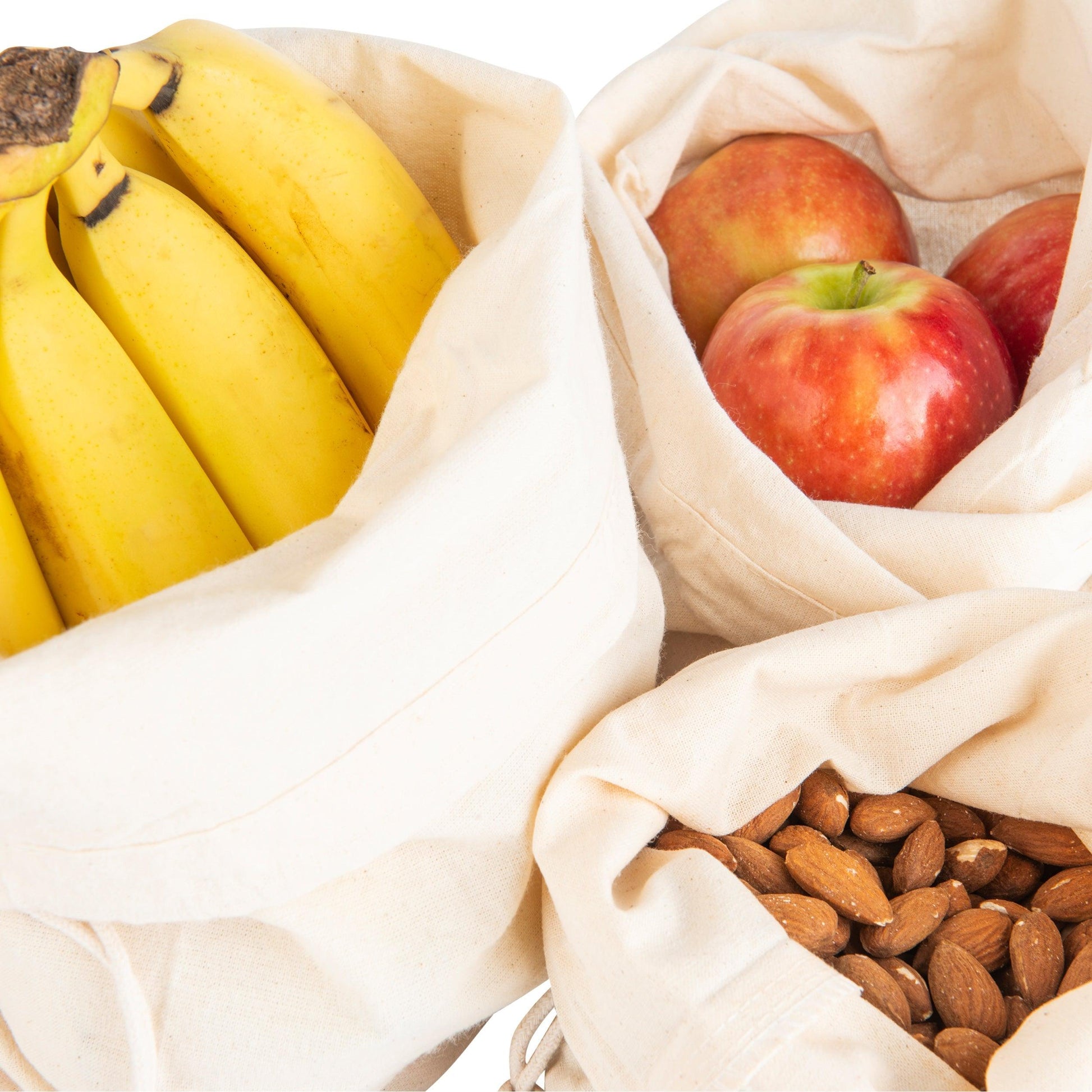 Cotton Bags with Drawstring (3 pack) - Little Label Co - Food Storage Bags - 60%, Catchoftheday