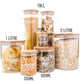 Pantry Container for food storage 1l glass jar with bamboo lid. home organisation pantry jar