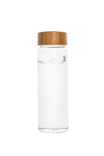 Glass Water Bottle with Bamboo Lid - Little Label Co - Water Bottles - 20%, Catchoftheday, Storage Containers, warehouse