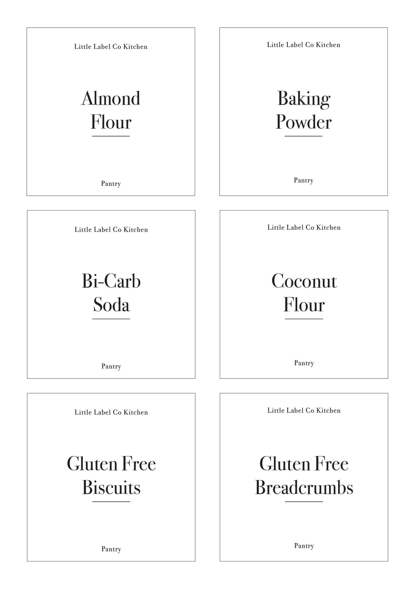 Gluten Free Pantry Stickers (24 Labels) Black or White - Little Label Co - Labels & Tags - 60%, Catchoftheday