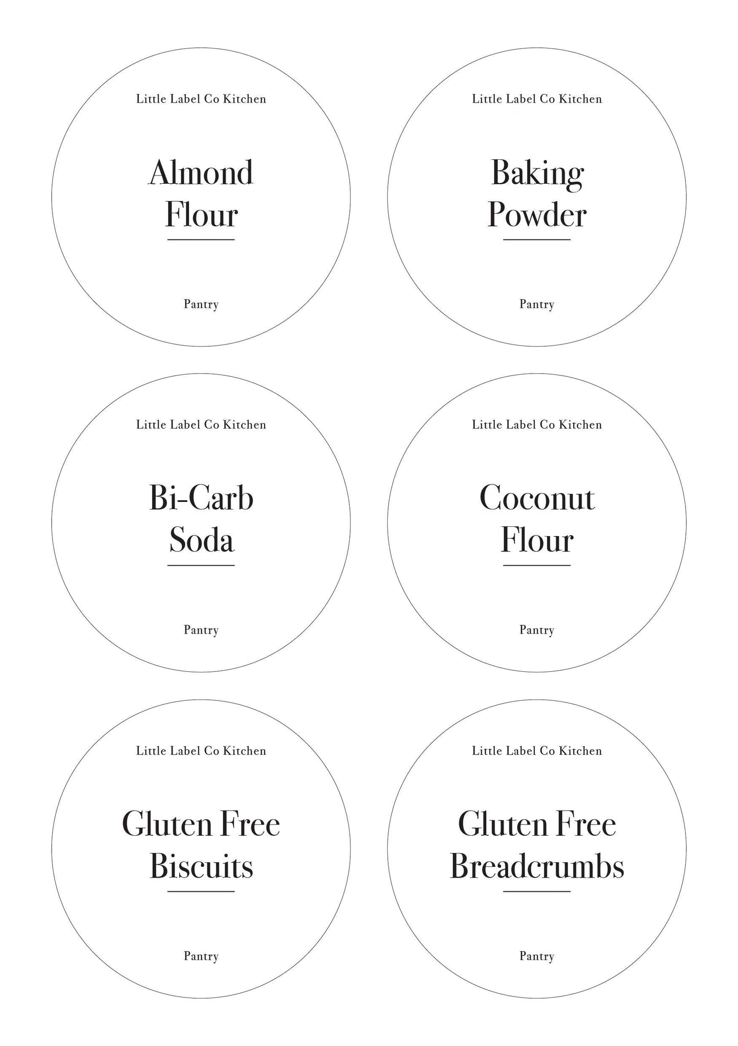 Gluten Free Pantry Stickers (24 Labels) Black or White - Little Label Co - Labels & Tags - 60%, Catchoftheday