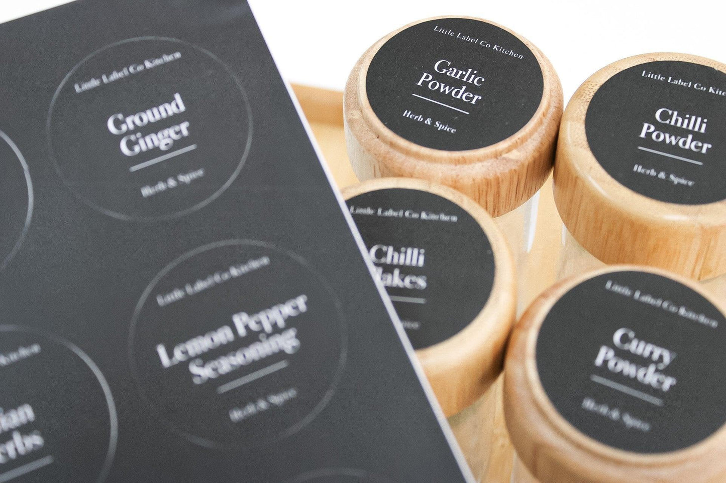Herb & Spice Stickers (84 Labels) Black or White - Little Label Co - Labels & Tags - 60%, Catchoftheday