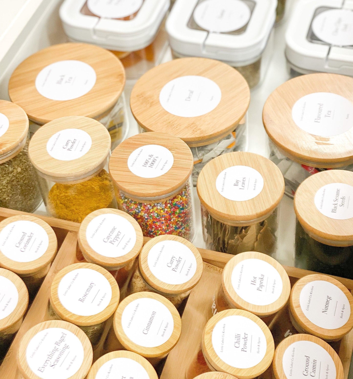 Herb & Spice Stickers (84 Labels) Black or White - Little Label Co - Labels & Tags - 60%, Catchoftheday