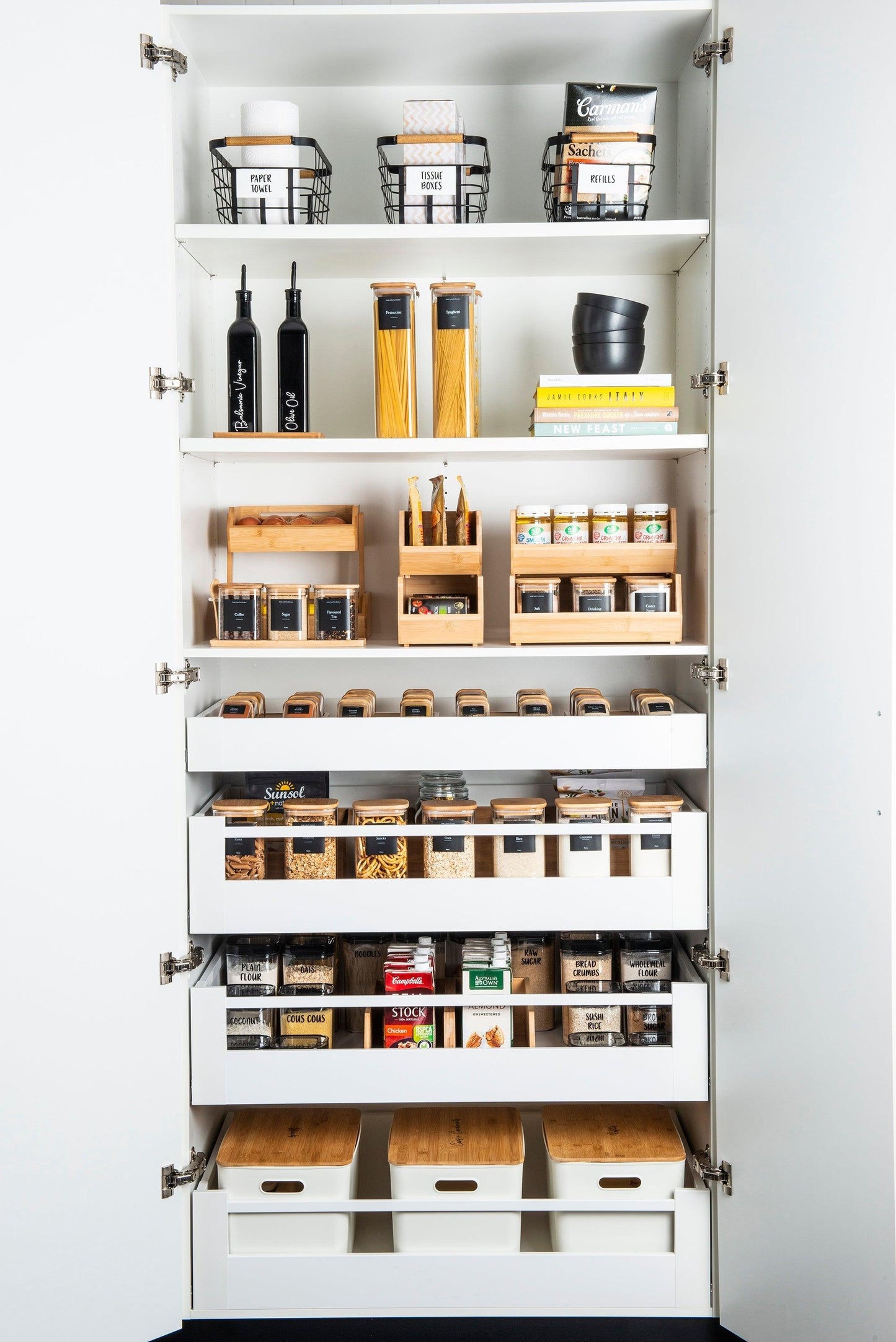 Pantry Stickers (114 Labels) Black or White - Little Label Co - Labels & Tags - 60%, Catchoftheday