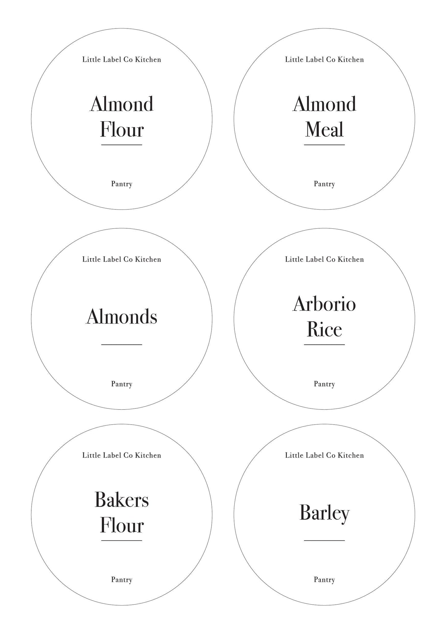 Pantry Stickers (114 Labels) Black or White - Little Label Co - Labels & Tags - 60%, Catchoftheday