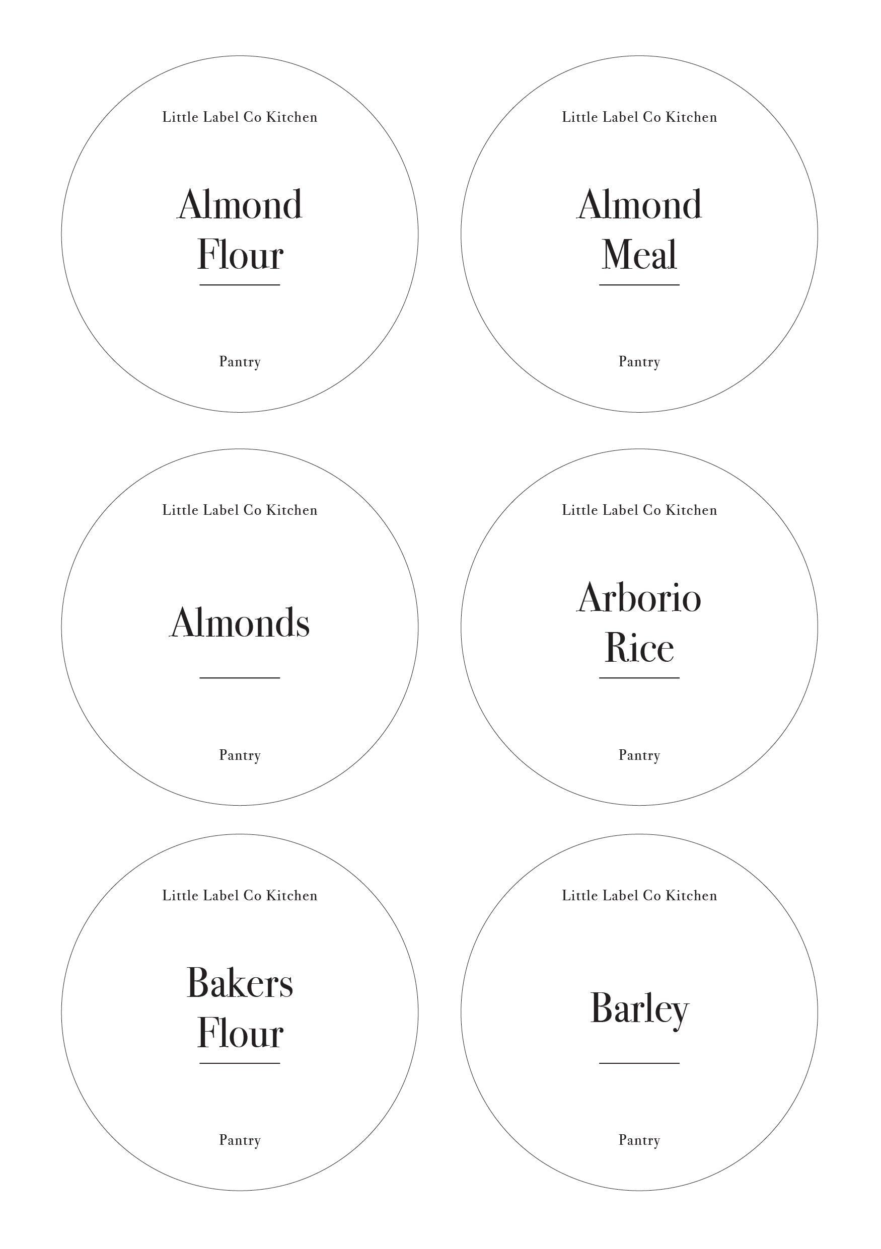 Pantry Stickers (114 Labels) Black or White - Little Label Co - Labels & Tags - 60%, Catchoftheday