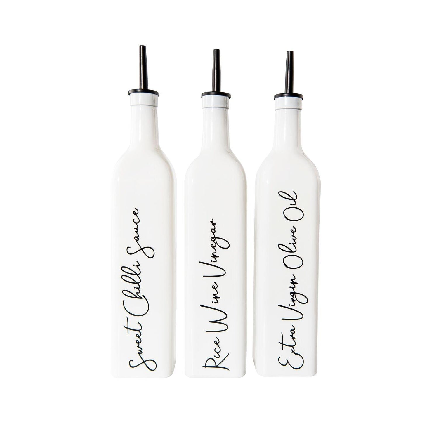 * Seconds & Samples* 750ml White Oil & Vinegar Bottle - Little Label Co - Oil & Vinegar Dispensers - 40%, Kitchen Organisation, Oil & Vinegar Bottles, Pantry Organisation, Storage Containers