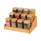 Pantry Container for herb and spice storage 200ml glass jar with bamboo lid. home organisation pantry jar for spice rack 