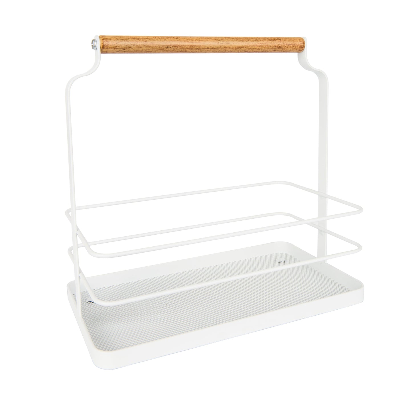 Wire & Bamboo Cruet Holder - Little Label Co - Kitchen Organizers -