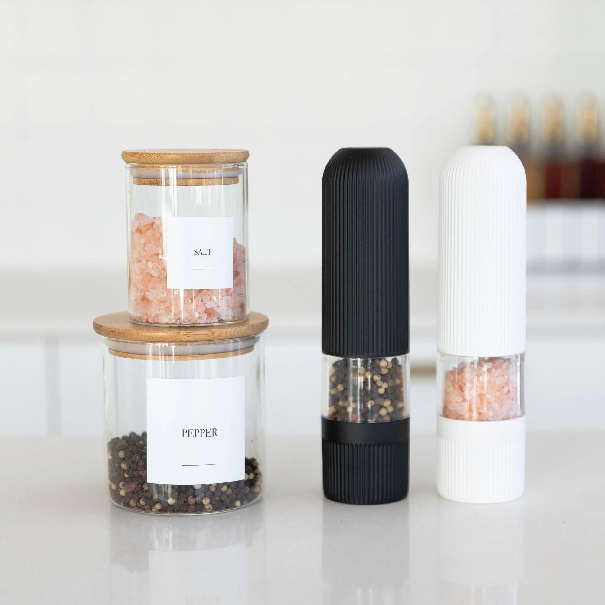 Electric Salt & Pepper Grinder Set