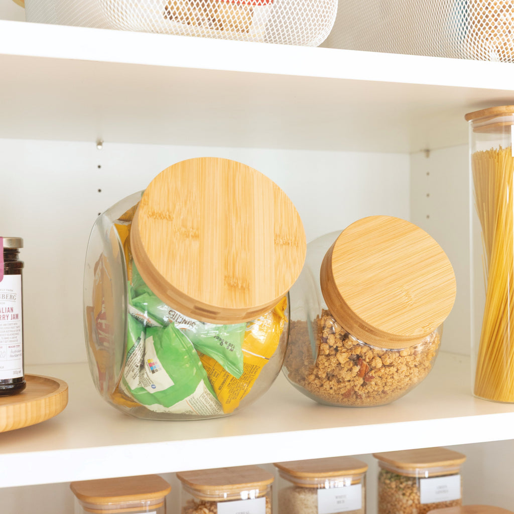 Essential Square Bamboo Pantry Pack - Little Label Co Australia - The Home of Organisation For Kitchen, Bathroom, Laundry & More