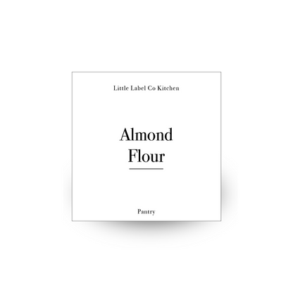 Black & White Pantry Stickers Square Pack x 114 Labels