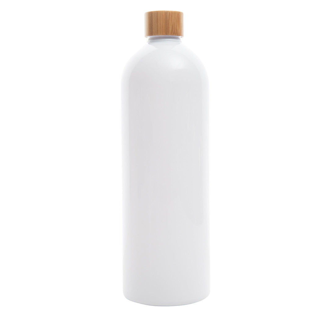 1L Screw Top Bottle (White) - Little Label Co - Bathroom Accessories - 20%,Bathroom & Cleaning,Bathroom Organisation,Kitchen Organisation,Laundry Organisation,Refillable Bottles