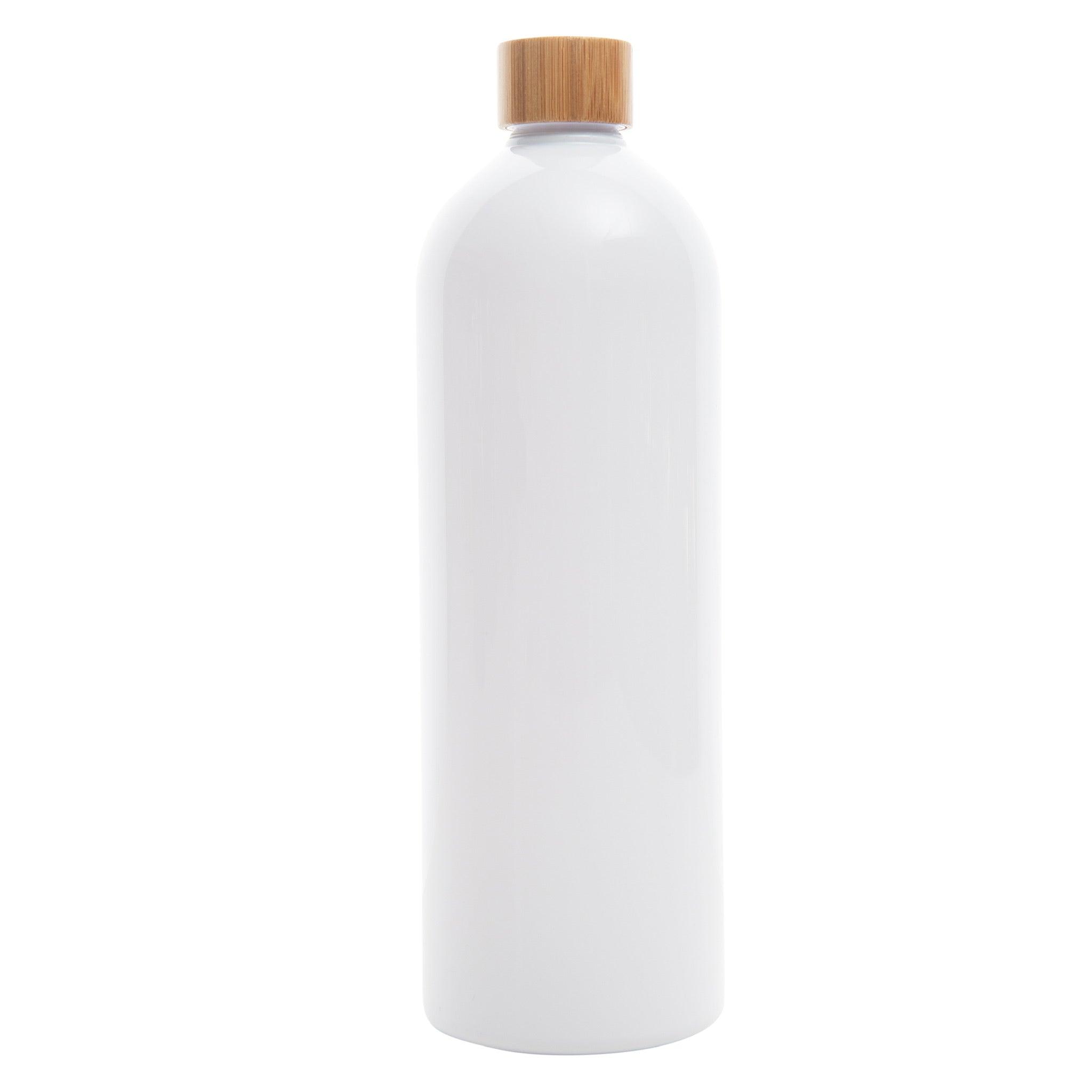 1L Screw Top Bottle (White) - Little Label Co - Bathroom Accessories - 20%,Bathroom & Cleaning,Bathroom Organisation,Kitchen Organisation,Laundry Organisation,Refillable Bottles