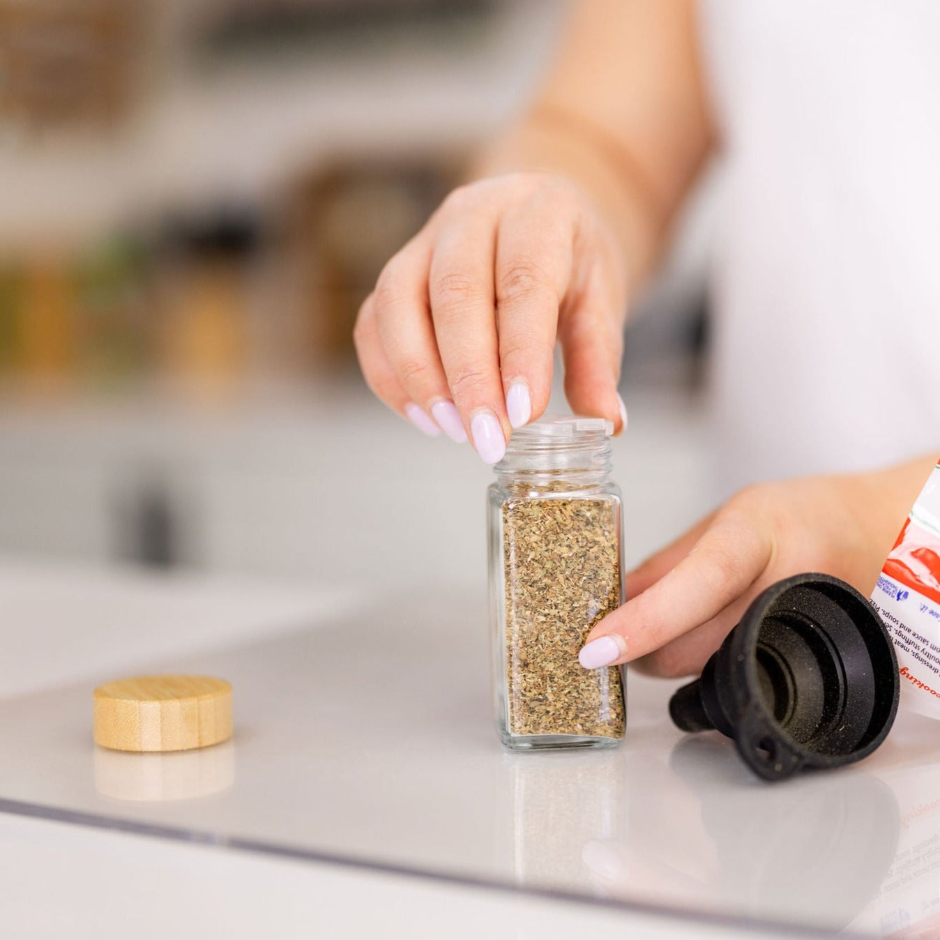 Bamboo Shaker Spice Jars - 125ml (15 Pack)