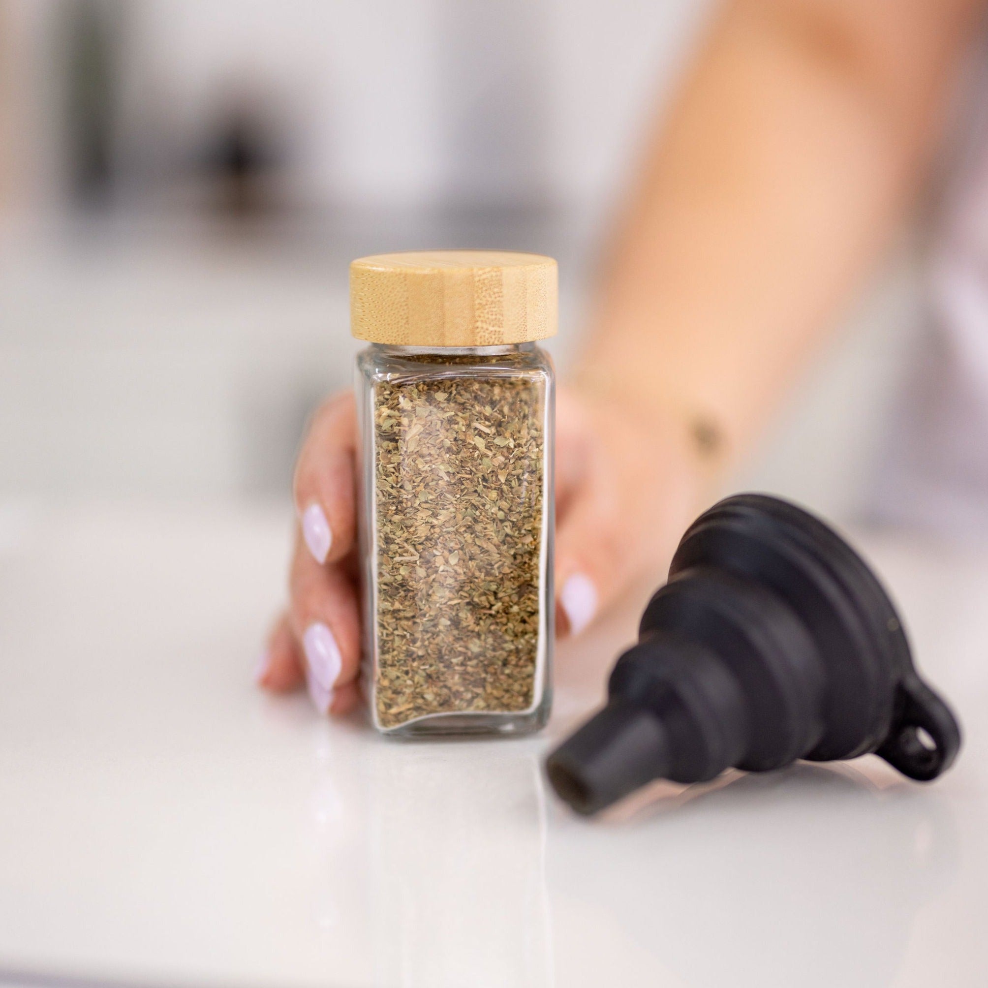 Bamboo Shaker Spice Jars - 125ml (15 Pack)