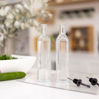 Clear Oil & Vinegar Bottle - 500ml