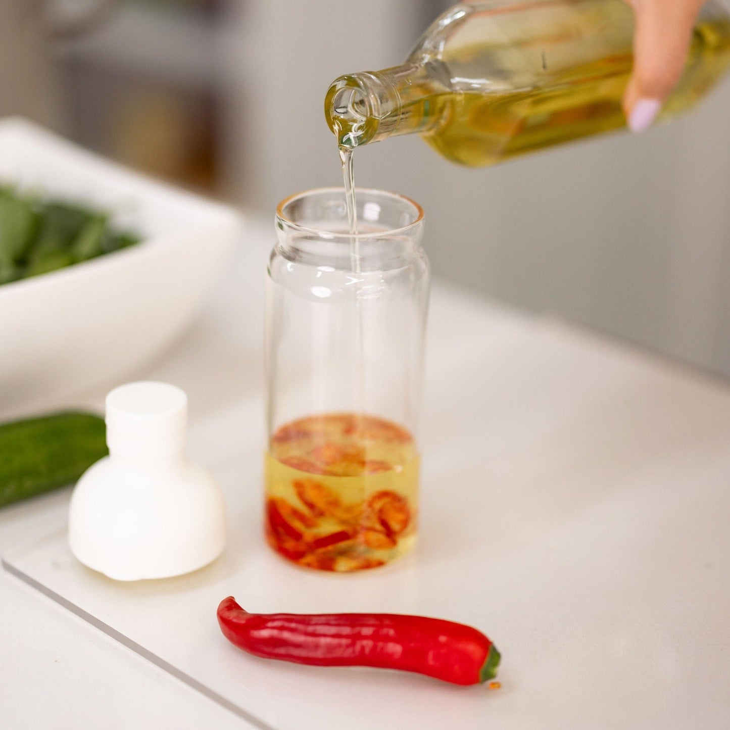 Glass Silicone Infuser Bottle