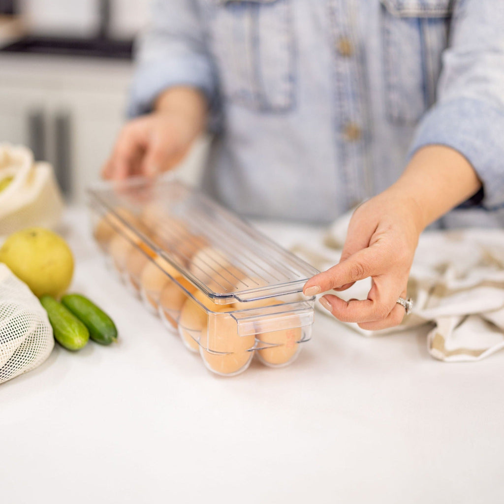 Egg holder and storage tray for 14 eggs