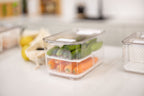 Fridge Organiser with Drainage Plug - Set of 2 for Fridge storage and organisation. Keep your food fresher in our storage containers.  Great for Meal Prep and Fridge organisation