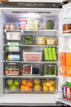 2 Level Rotating Can Organiser Large Cans - for fridge organisation and pantry storage.