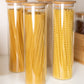 Tall Bamboo Glass Storage Jar