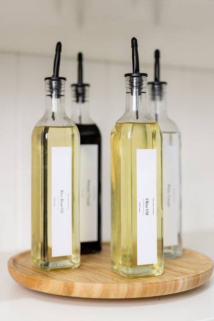Clear Oil & Vinegar Bottle - 500ml