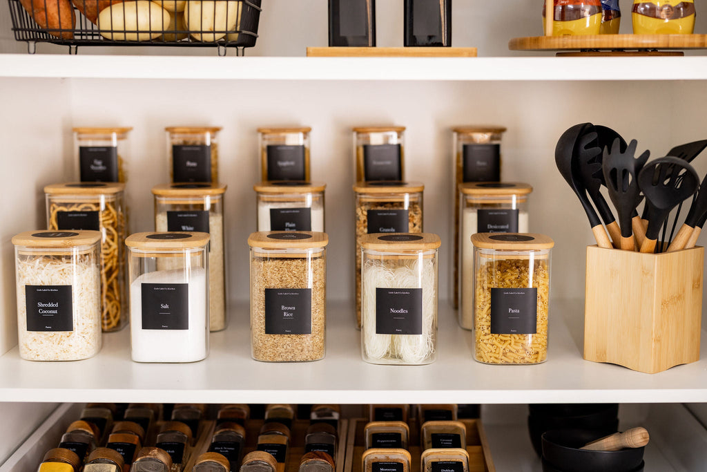 Square Pantry Stickers Pack x 114 Labels