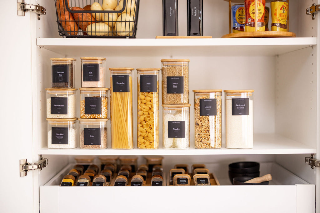 Square Pantry Stickers Pack x 114 Labels