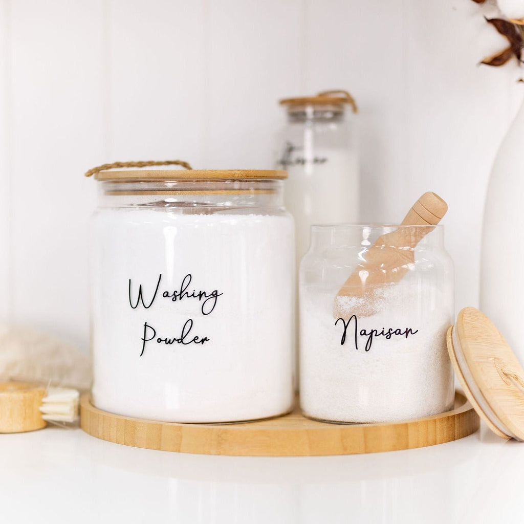 Glass Jar with Bamboo and Twine Lid - 4L