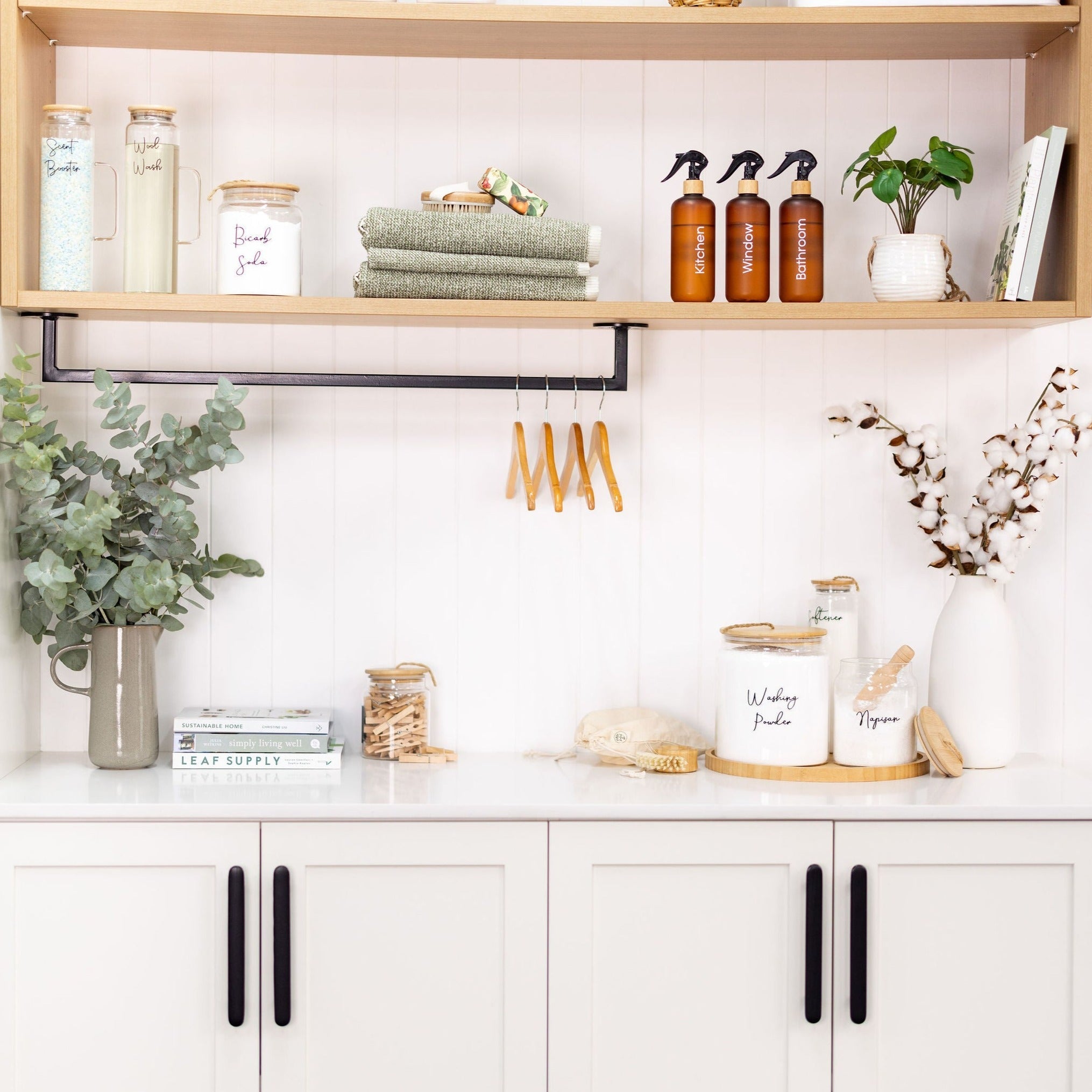 Glass Jar with Bamboo and Twine Lid - 4L