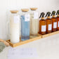 1L Bamboo Glass Laundry Liquid Bottle with Handle
