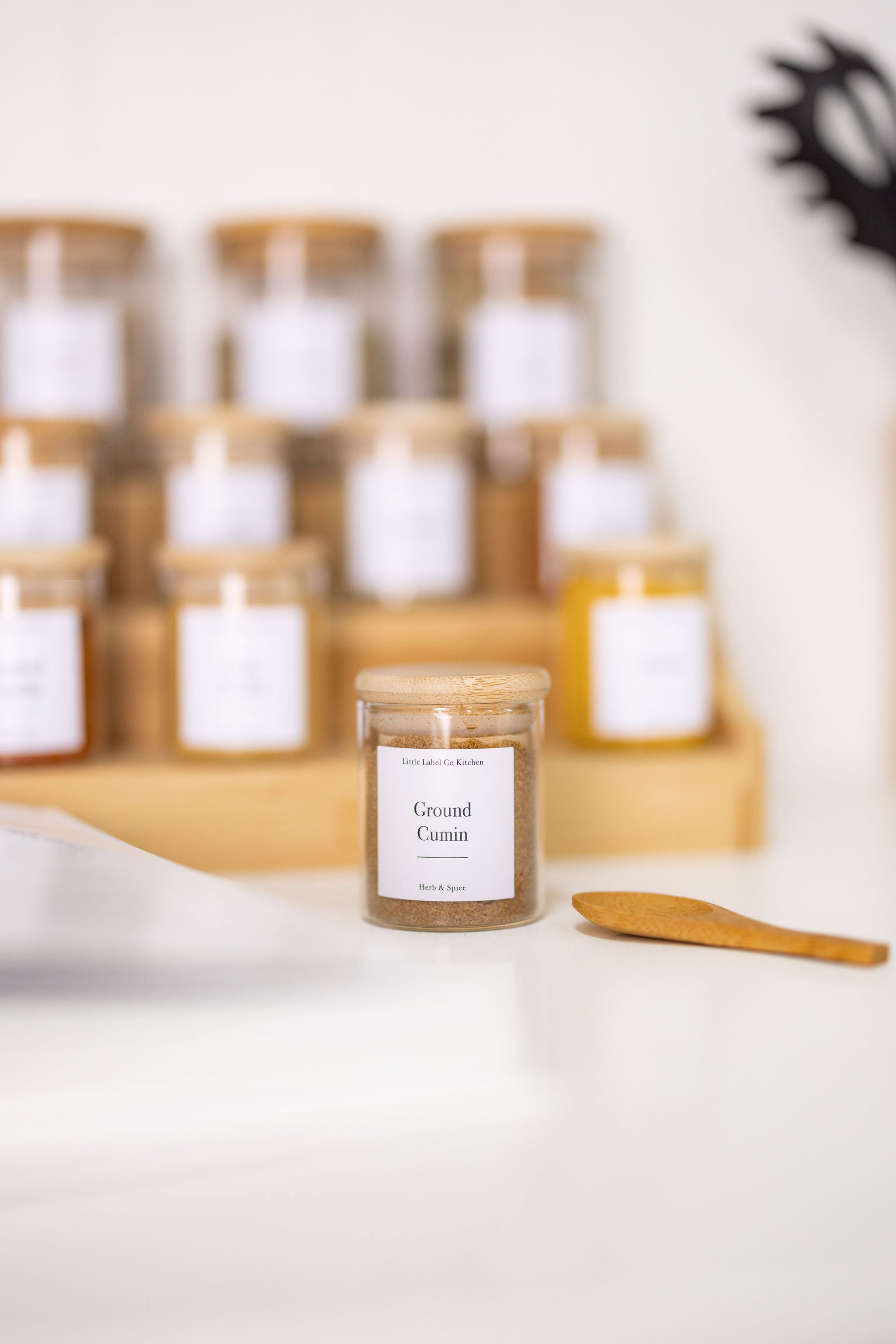 Herb and Spice Mini Wooden Spoon for Spice Jars